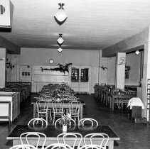Bancroft junior high school activities.  Cafeteria.  Dining room. (Without people)