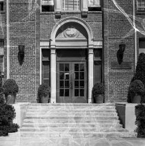 School entrances.  Burroughs junior high school.