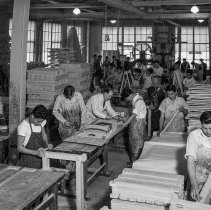 Roosevelt high school activities.  Defense activities.  Constructing stretc