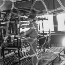 Wiggins, Frank trade school, interiors.  [Boy in workshop]