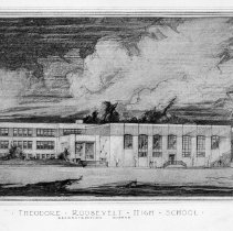 Roosevelt high school.  Perspective drawings.