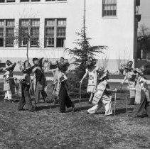 2nd Street School.  Mexican unit, opportunity class.  "Old man dance".