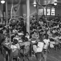 [Parent Teacher Association] P.T.A. children at lunch.