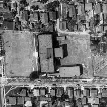 Annandale Elementary School [Aerial view, black and white]