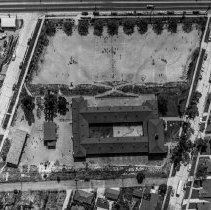[Ivanhoe school, Aerial view. circa 1918-1971]