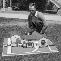 Franklin high school. House model, made by student. [Artwork]