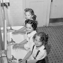 Cafeteria pictures and health pictures taken at Raymond avenue school.  Children washing their hands.