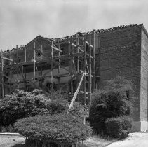 Burroughs Jr. High School (Auditorium).  Progress in reconstruction of scho