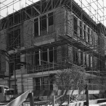 Franklin High School, Front View, Post-1933 Earthquake Reconstruction
