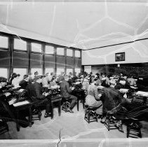 Typing class. Los Angeles High School, 1899.