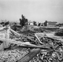 More exterior and interior shots of old Los Angeles High School, at N. Hill Street, before being torn down.