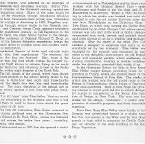 [Article with photo of mural and artist] "Map Makers of the World Bessie He