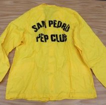 [San Pedro Pep Club jacket and (6) Pin Back Buttons]