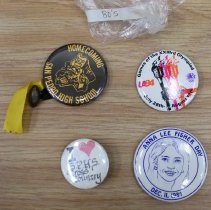 [San Pedro Pep Club jacket and (6) Pin Back Buttons]