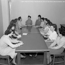 Sterry school activities.  P.T.A. [Parent Teacher Association, PTA] meeting with student teachers.