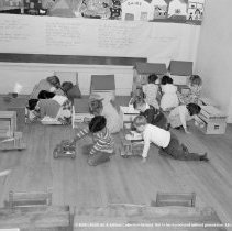 Pictures taken for UNESCO at Nora Sterry school.  Second grade children playing [farm] and working together.