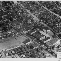Franklin High School, Aerial View, From West, 1928 (2 of 3)