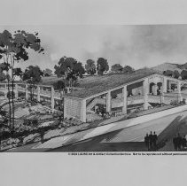 Architectural Rendering.  Verdugo Hills High School- new classroom building. [Perspective drawing.]