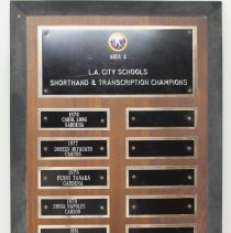 L.A. City Schools Shorthand & Transcription Champions Award