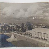 [San Pedro High School Flagpole Photograph]