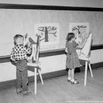 Aldama School Activities. Radio. [Painting, Artwork]