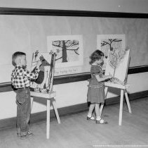 Aldama School Activities. Radio. [Painting, Artwork]