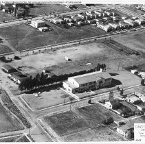 Canfield Drive School [Aerial View] from Southeast, December 1932.