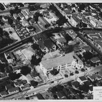 Cortez Street School, [Aerial View] From Northeast, March 1925.