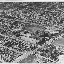 Los Angeles High School [Aerial View] From East, March 1925.