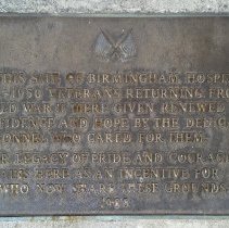 Birmingham Army Hospital Marker