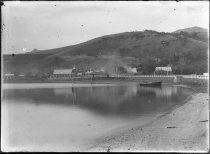 Akaroa view. T.E. Taylor studio, c.1896-1910.