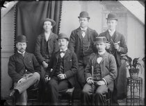 Six men. T.E. Taylor studio, c.1896-1910.