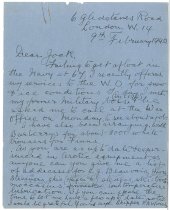 Frank Worsley letter