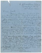 Frank Worsley letter