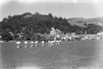 Akaroa marching girls. Donald J. McKay photo, 1950.