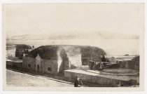 Gun emplacements, Kalid Bahr fort, 1918 or 1919. Justin Lelievre photo