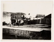 Gun emplacement, Kalid Bahr fort, 1918 or 1919. Justin Lelievre photo