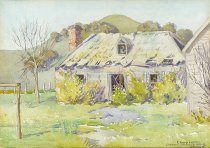 Captain Lavaud's house. E. Baird Luxton, watercolour on paper, c.1910.