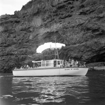 "Miss Akaroa" on a trip to Spy Glass. Donald J. McKay, 1960