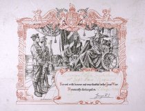 Discharge Certiicate, William Armstrong, 14th Light Horse Regiment, 1919.