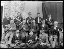 Akaroa band. T.E. Taylor studio, c.1896-1898.