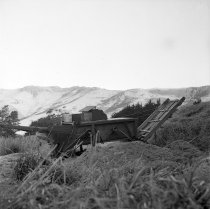 Cocksfoot thresher. Donald J. McKay photo, c.1953
