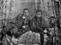 Portrait of two boys. T.E. Taylor studio, c.1896-1910.
