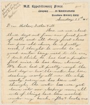 R.V. Armstrong letter, 27/08/1915, p.1