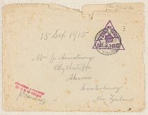R.V. Armstrong letter, 15/09/1915, envelope