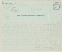 telegram from W.F. Massey (PM) informing of R.V. Armstrong's death