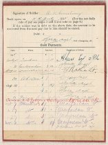 Soldiers Pay Book - R.V. Armstrong