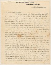 L.F. Armstrong letter, 21/08/1915, p.1