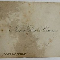 Nina Dale Owen Calling Card