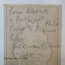 Reverse of Carte-de-visite